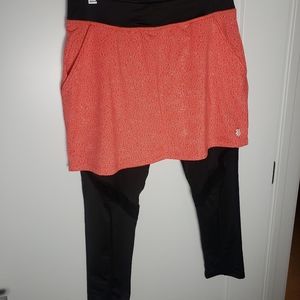 K-Swiss Skirt Capri Orange/Black Small